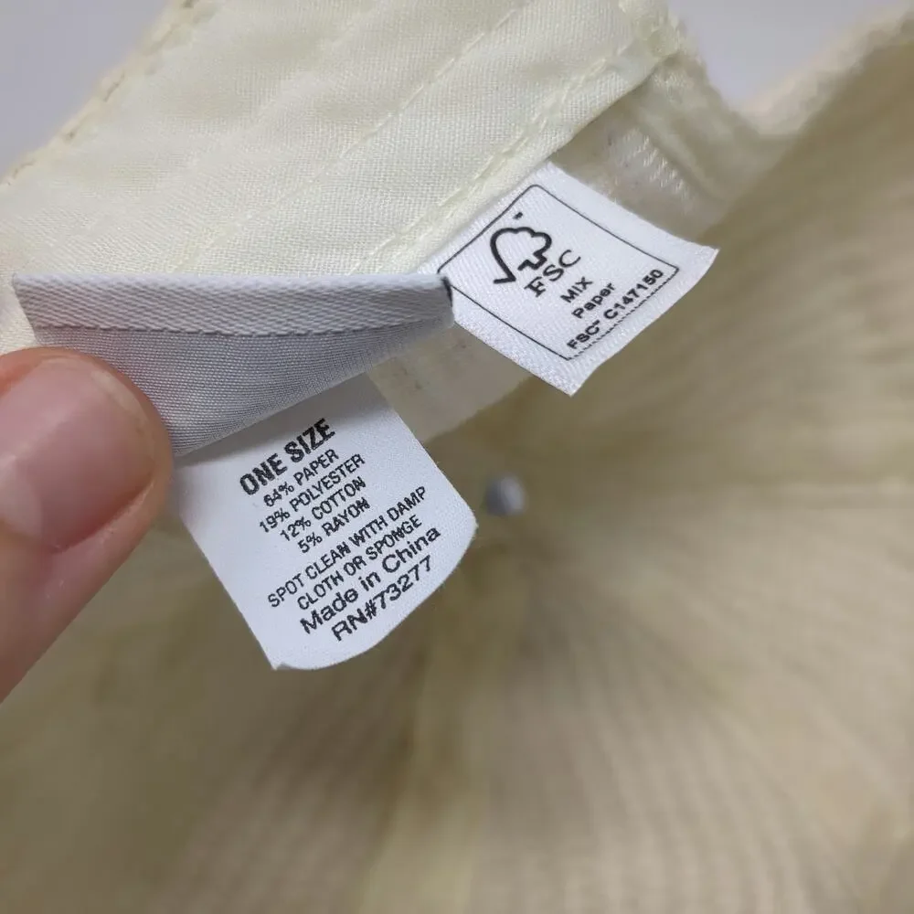 Sonoma Baseball Cap Beige One Size Woven Straw Texture Slideback Strap Hat